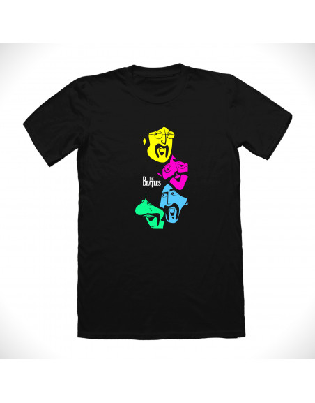 Beatles Colorful Faces T-shirt