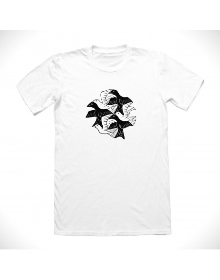 Escher Birds T-shirt, Unisex