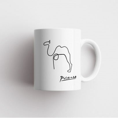Picasso's Camel Sketch Mug