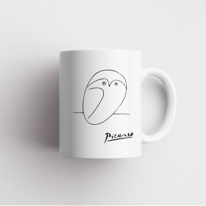 Picasso's Owl Sketch Mug